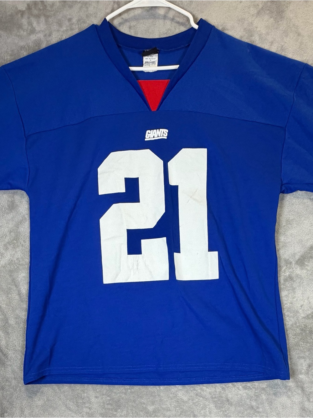 Giants #21 Blue Football Jersey